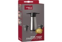 Vacuvin Wine Saver set RVS 1 pomp met 2 stoppers