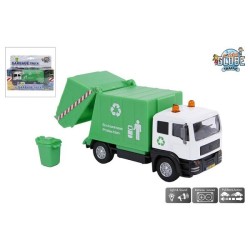 Kids Globe camion poubelle moulé sous pression lumière et son pb 15cm