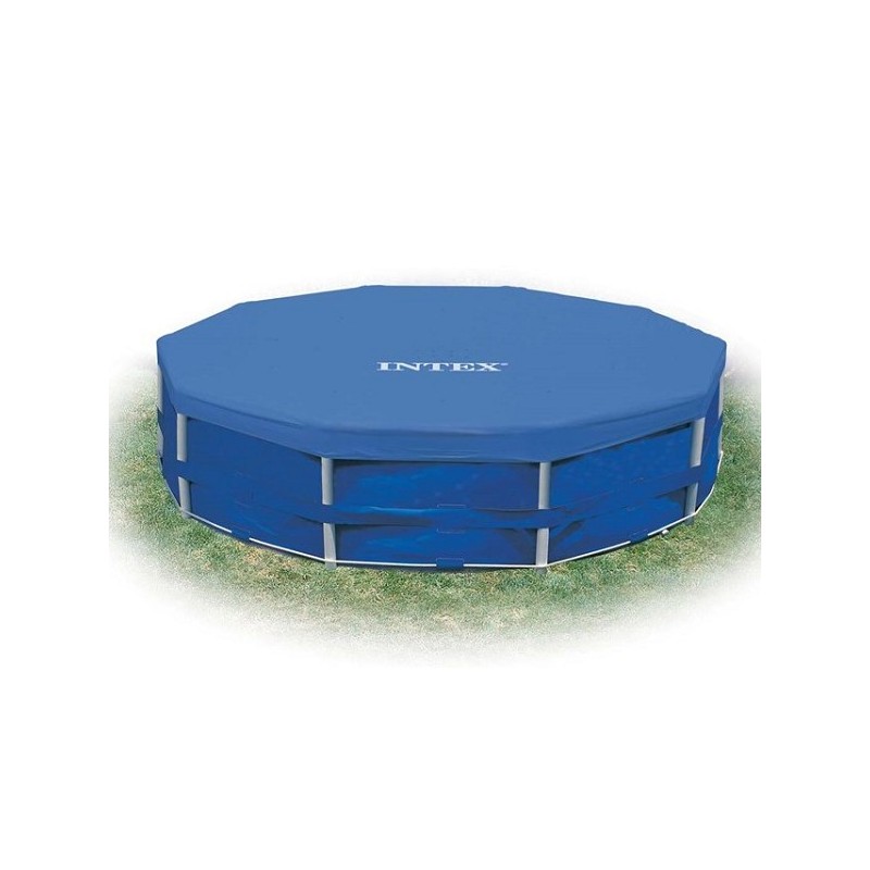 Intex afdekzeil rond 305cm poolcover frame zwembad