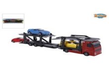 2-Play autotransporter met 3 auto's die cast/kunststof 26cm