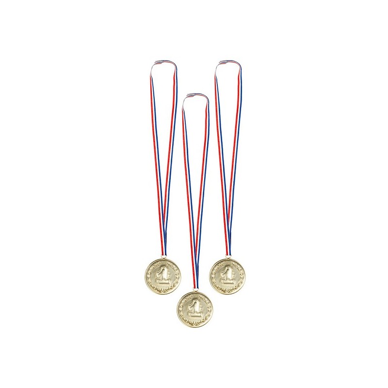 Sachet de 3 médailles "numéro 1"
