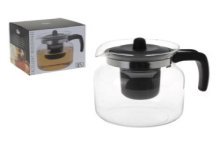 Theepot/glaskan met inzet 1,5 liter
