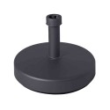 Pied de parasol rond 25kg rechargeable anthracite