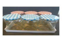 Weckglas / weckpot / jampot met geruit schroefdeksel 580 ml pak a 6st.