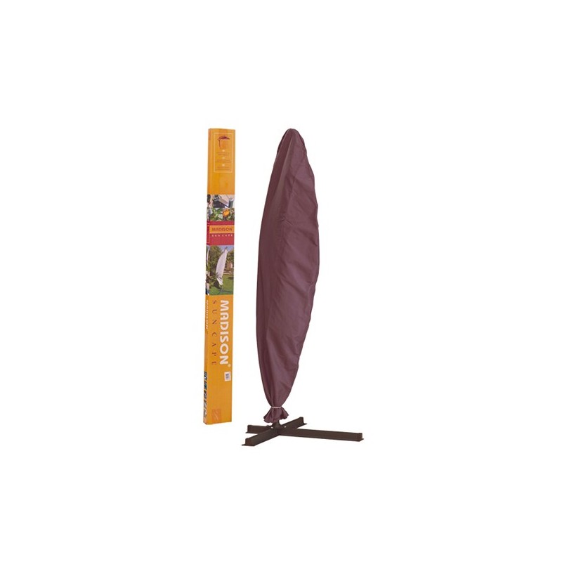 Housse de protection pour parasol gris foncé pour parasol suspendu en Dralon.