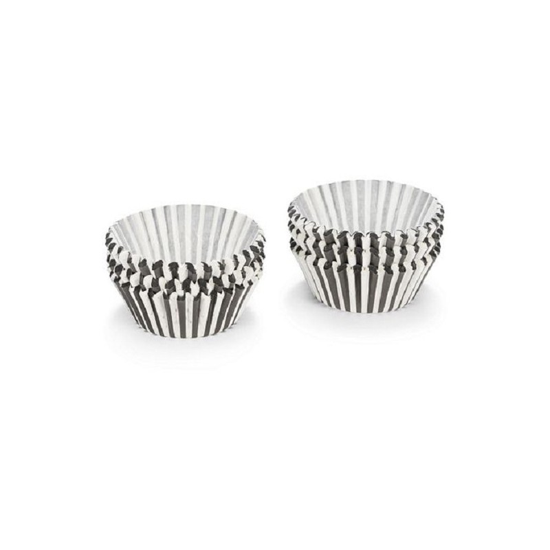 Patisse Muffin papier formes rayé noir et blanc 200 pièces 5cm