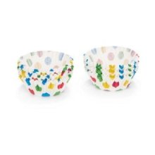 Patisse Cupcakes blanc avec cercles colorés 200 pcs 3cm