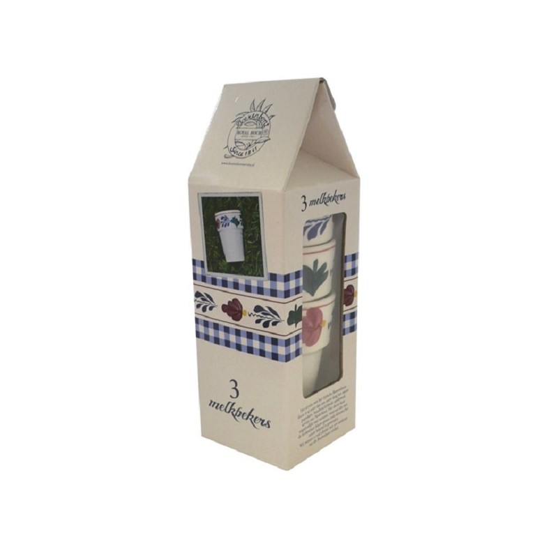 Boerenbont tasse à lait Sonja lot de 3 pièces en carton de lait 25cl