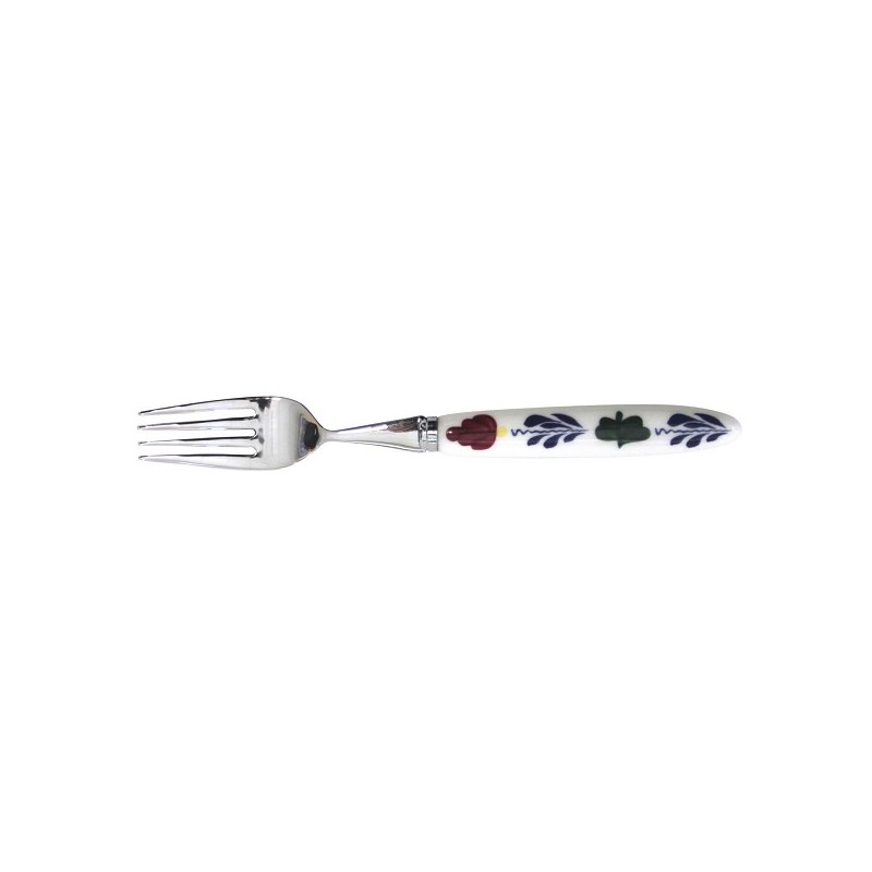 Boerenbont vork pak van 5 st 21x2,5x1,8 cm RVS/Keramiek