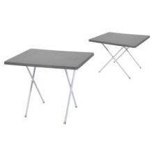 Table pliante avec plateau en plastique 60x80cm. hauteur 50 ou 62 cm