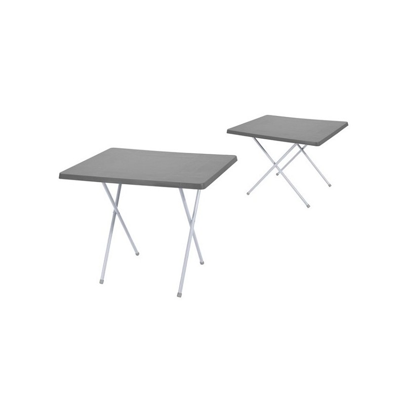 Table pliante avec plateau en plastique 60x80cm. hauteur 50 ou 62 cm
