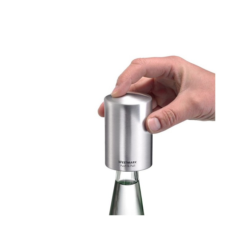 Westmark flesopener Push&Pull kunststof/aluminium 53x53x80mm