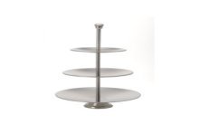 Etagere 3-laags rvs 36.5cm
Diameter borden is 25cm, 20.5cm en 16cm