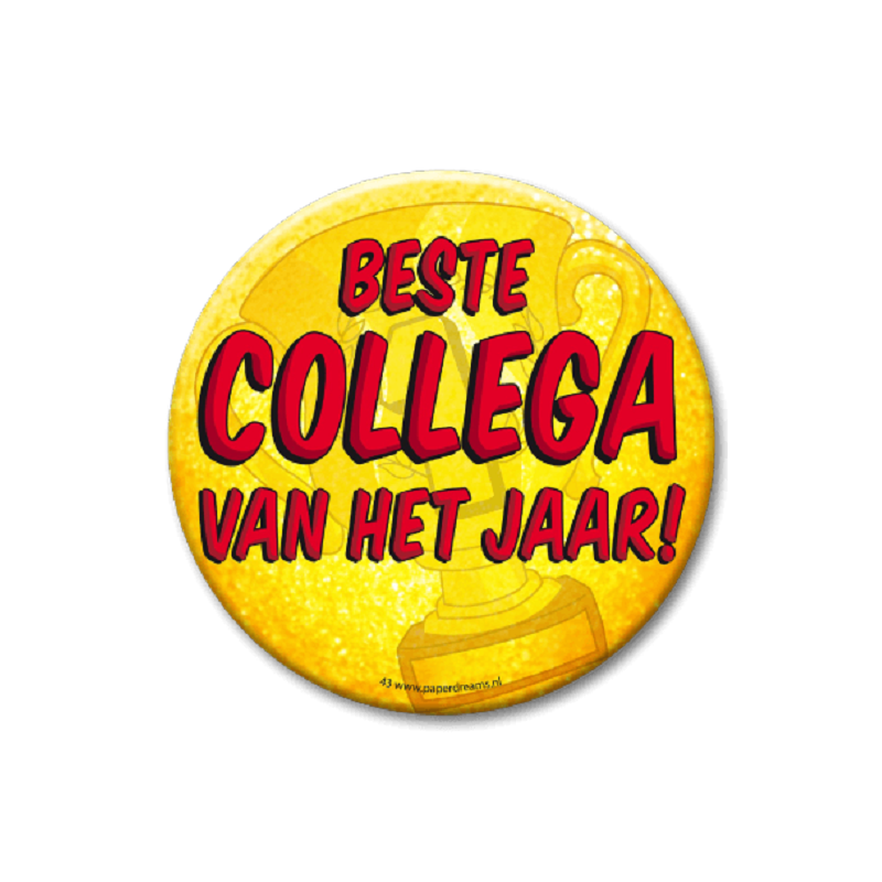 Button XL - Beste Collega van het jaar!