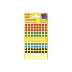 Étiquette pour autocollants ronds de 8 mm, 416 autocollants par paquet, Lot de 10 paquets