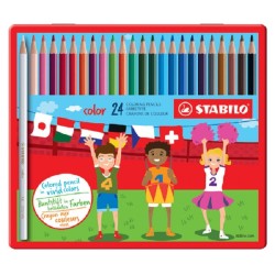 Crayon de couleur Stabilo 979 24 pcs dans un étui en métal