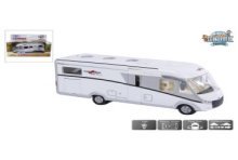 Kids Globe Camper Carthago pullback/die cast avec lumière 16 cm avec piles