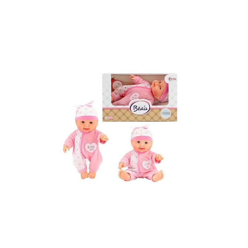 Toi Toys BEAU Baby poupée -Embrasse-moi-avec chapeau 22,5 cm en boîte