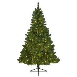 Everlands Kunstkerstboom Imperial Pine 120cm hoog VERLICHT met 110 geintegreerde warmwitte LED lampjes
