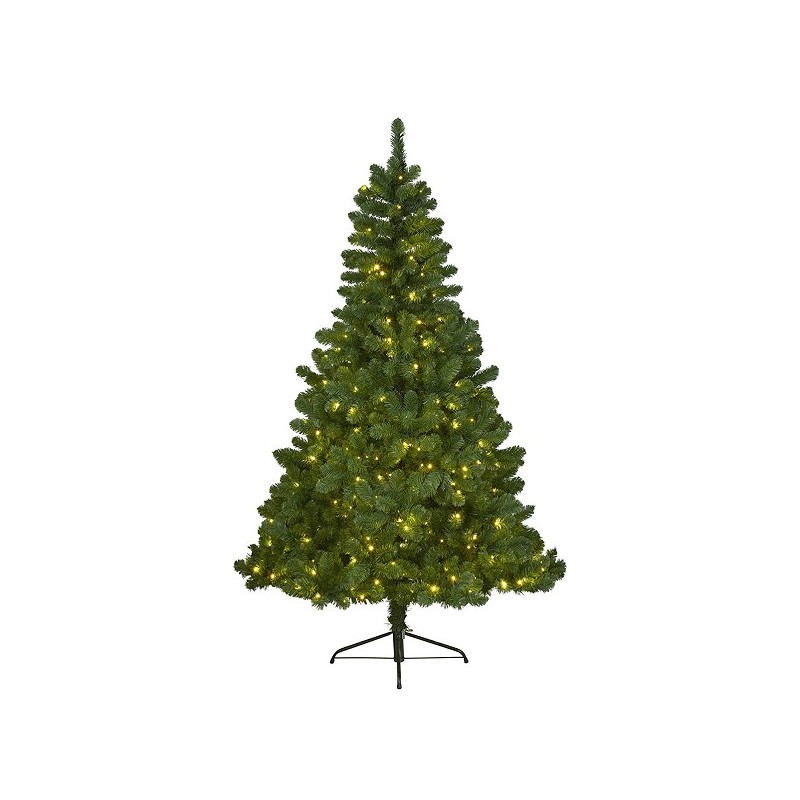 Everlands Kunstkerstboom Imperial Pine 120cm hoog VERLICHT met 110 geintegreerde warmwitte LED lampjes