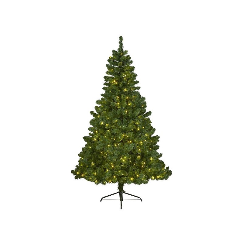 Sapin de Noël artificiel Everlands Pin impérial 120 cm de haut ÉCLAIRÉ avec 110 lumières LED blanc chaud intégrées