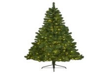 Sapin de Noël artificiel Everlands Pin impérial 150 cm de haut ÉCLAIRÉ avec 170 lumières LED blanc chaud intégrées