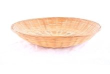 Broodmand bamboe rond dicht 30x9 cm