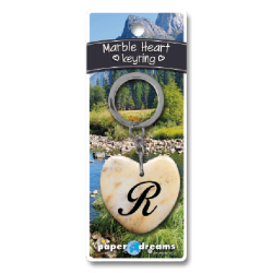Porte-clés coeur marbre - R
