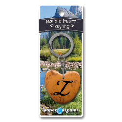 Porte-clés coeur marbre - Z
