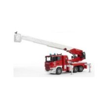 Camion de pompiers Bruder Scania avec échelle à rallonge et pompe