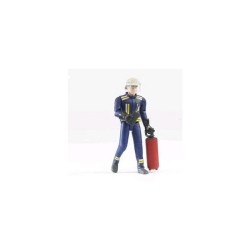 Bruder Pompier avec casque, extincteur et talkie-walkie 10,7 cm