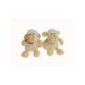 Pluche schaap soft 12cm  met sleutelring. verkrijgbaar in twee verschillende uitvoeringen jongen of meisje