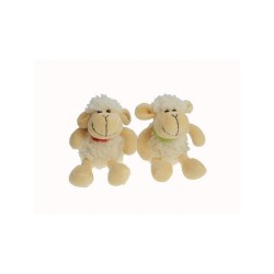 Peluche mouton toute douce 12cm avec porte-clés. disponible en deux versions différentes garçon ou fille