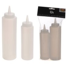 Garniture bouteille plastique 2 parties diamètre 5cm 5x17,5cm et 5,5x21cm