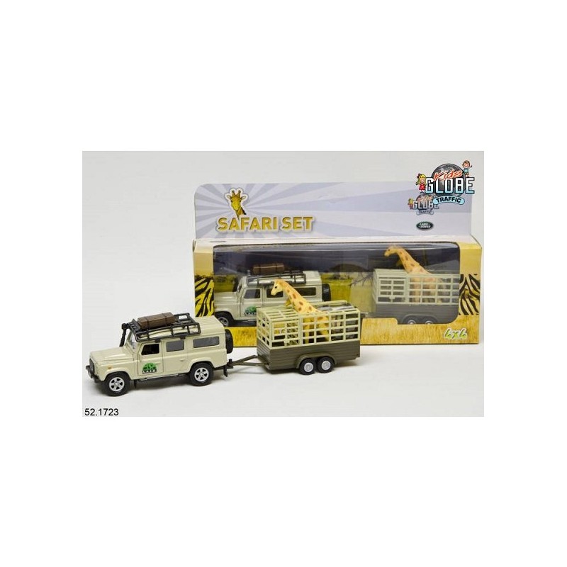 Landrover Defender+giraffe trailer