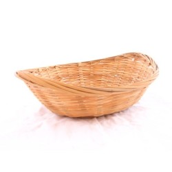 Corbeille à pain bambou ovale 22x17x6/7.5cm
