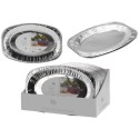 Excellent Houseware Plats de service en aluminium lot de 2 pièces 42,5x28,5cm