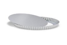 Patisse SilverTop Moule à flan fond mobile 24cm