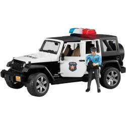 Voiture de police Bruder Jeep Wrangler Rubicon avec policier