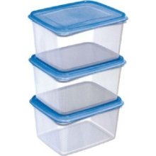 Sunware Club Cuisine Coffret congélateur 1,5 litres transparent/bleu set a3 pièces 17,5x14,9,5cm