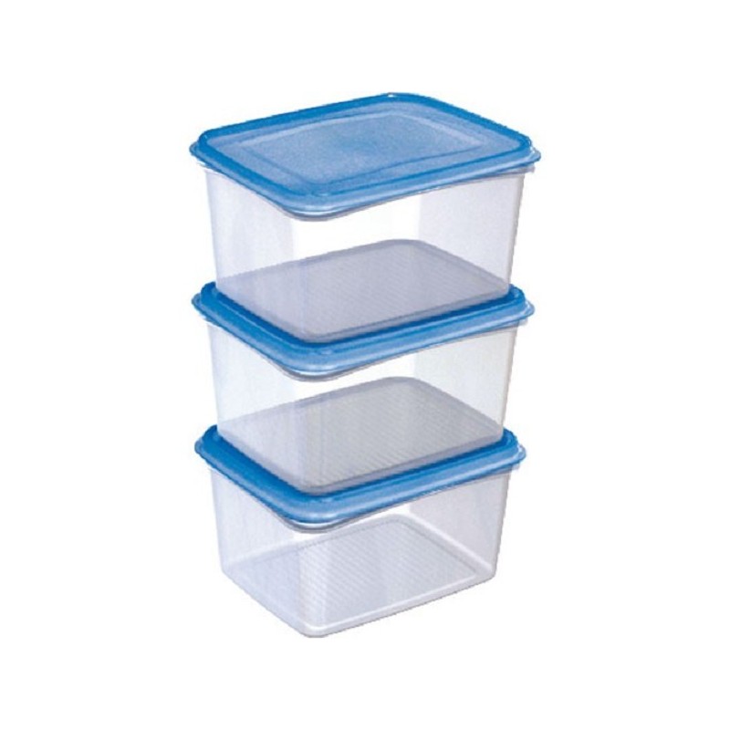 Sunware Club Cuisine Coffret congélateur 1,5 litres transparent/bleu set a3 pièces 17,5x14,9,5cm