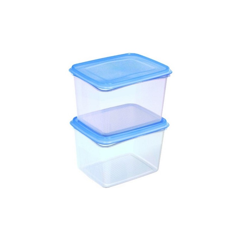 Sunware Club Cuiise coffret congélateur 1,9 litre transparent / bleu lot de 2 pièces 17,5x14,11,4 cm