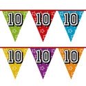 Vlaggenlijn Holografisch 10jaar  8 meter