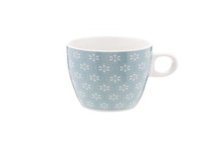 Tasse bleue à fleurs