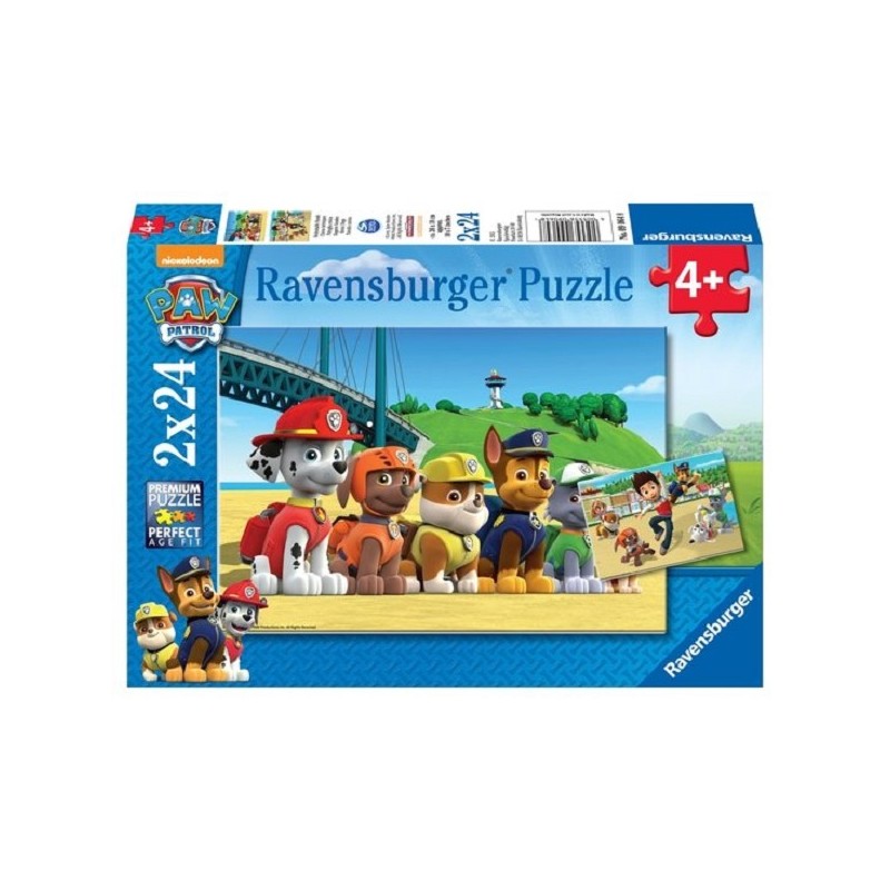 Ravensburger Paw Patrol dappere honden puzzel 2x24 stukjes