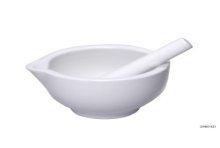 Mortier porcelaine blanc dia 15cm