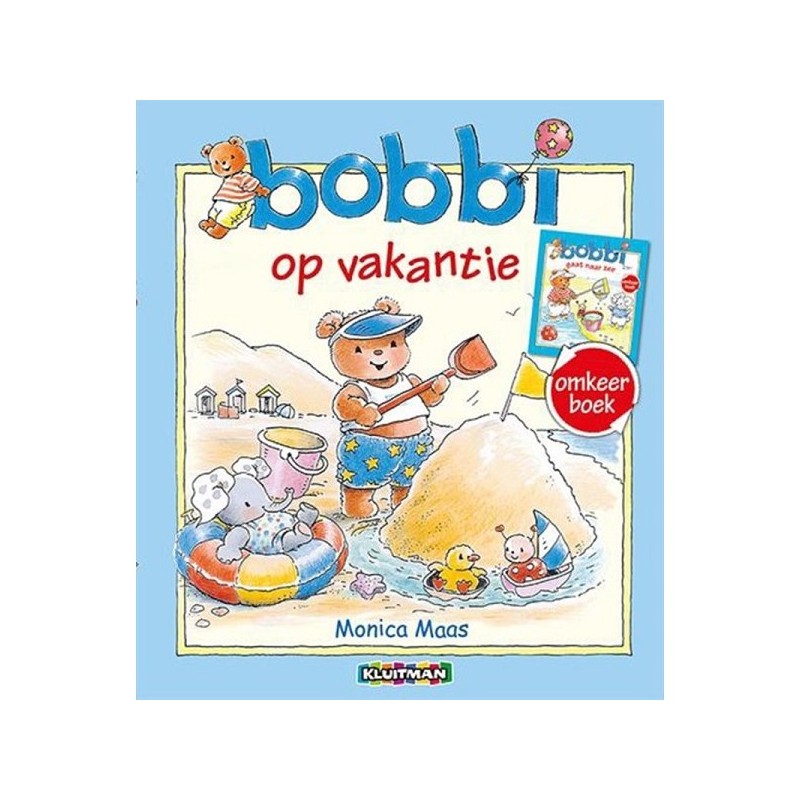 Kluitman Bobbi ommekeerboek op vakantie, gaat naar zee