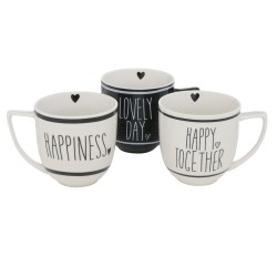 Boltze Home Tasse Stappo avec texte Ø10xh10cm