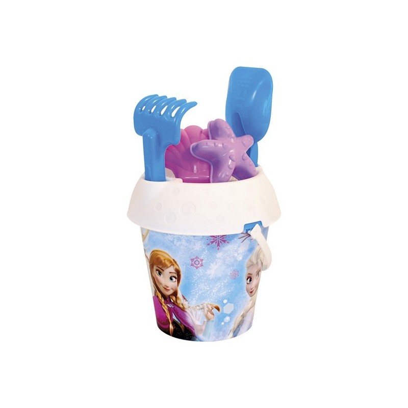 Adriatic Bucket set Frozen Ø18cm avec pelle, râteau et moules