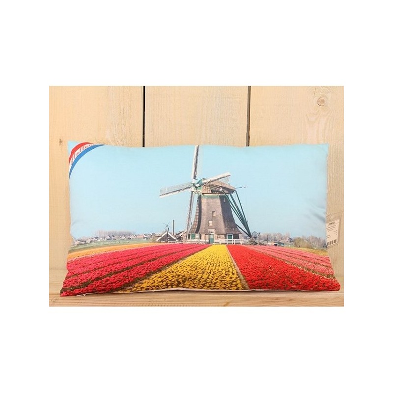 Coussin impression photo décor hollandais 30x50cm